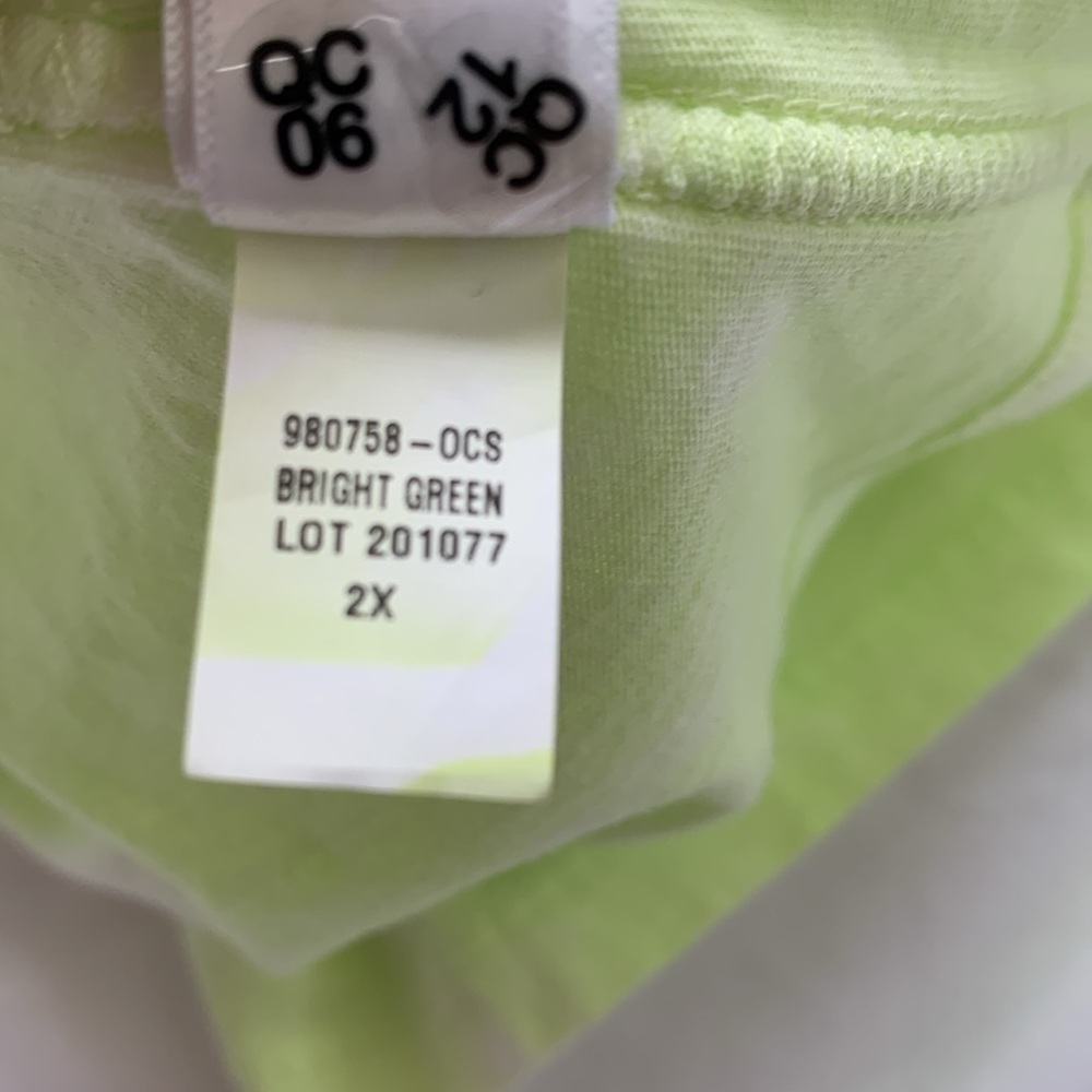 New ATHLETA Organic Cotton Daily Tie Dye Tank Lime Yellow Plus 2X 980758 Soft - Picture 10 of 11